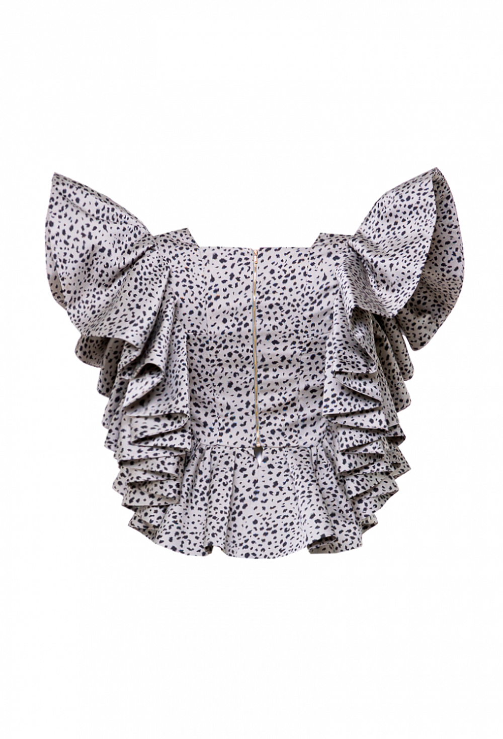 Топ серый с черным рисунком 16-02-22 SS