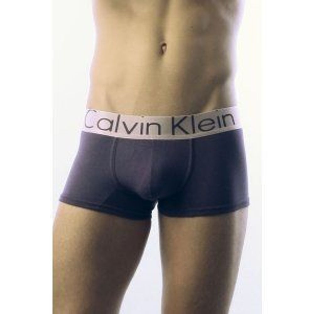 Мужские трусы боксеры фиолетовые Calvin Klein Steel Purple CK01115