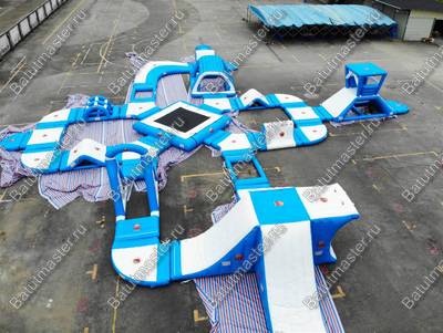 Коммерческий аквапарк на воде «Улыбка моря» 37×32×4 м