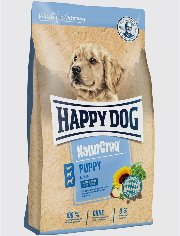 Сухой корм Happy Dog NaturCroq Puppy для щенков всех пород от 1 месяца 15 кг