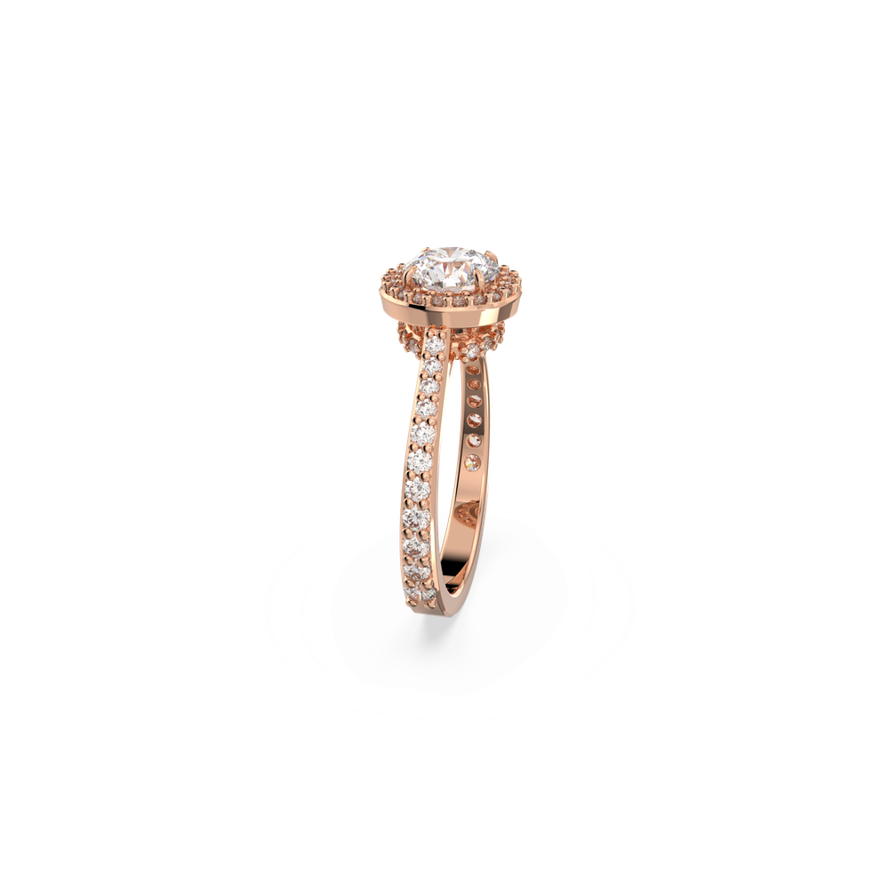 CONSTELLA:RING RND PV L WHITE/ROS 50