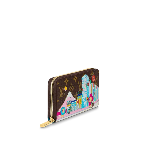 Кошелек женский Louis Vuitton Zippy коричневый