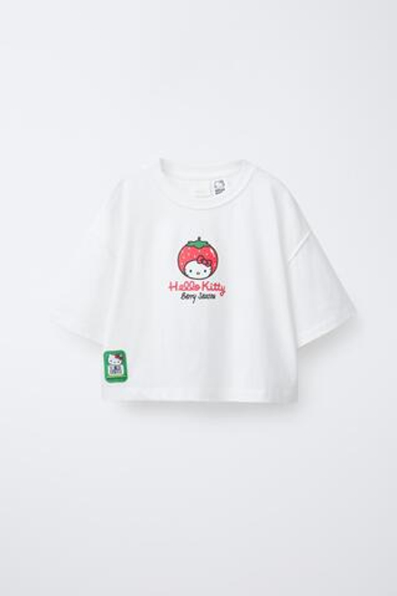 ZARA ФУТБОЛКА HELLO KITTY ©, БЕЛЫЙ