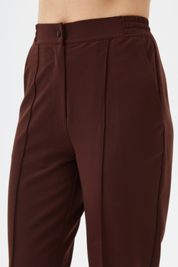 Брюки зауженные медицинские женские Сьют, шоколад