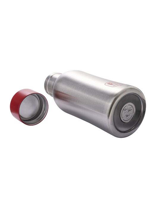 Термос Bugatti B Bottle Twin steel with red lid steel BBT-SS350I3