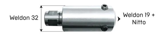 Корончатое сверло Karnasch 12х55 мм, GOLD-LINE, Nitto + Weldon 19, арт. 20.1270N-012