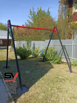 Монтаж уличных качелей Sv Sport
