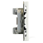 Розетка HDMI 2.0 Type A (механизм), STEKKER, серия Эмили, RST00-5118-01, белый фарфор, soft touch 50163