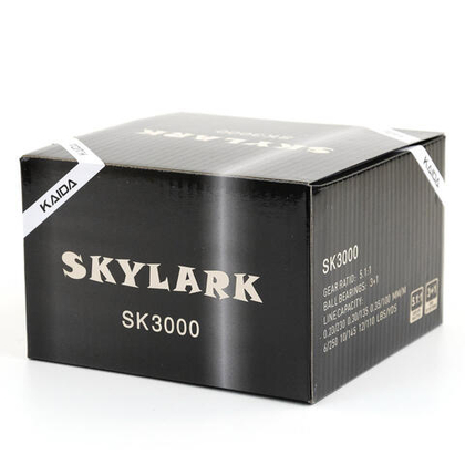 Безынерционная катушка 3000 Kaida SKYLARK (3+1BB, мет. шпуля), Бежевый/Черный