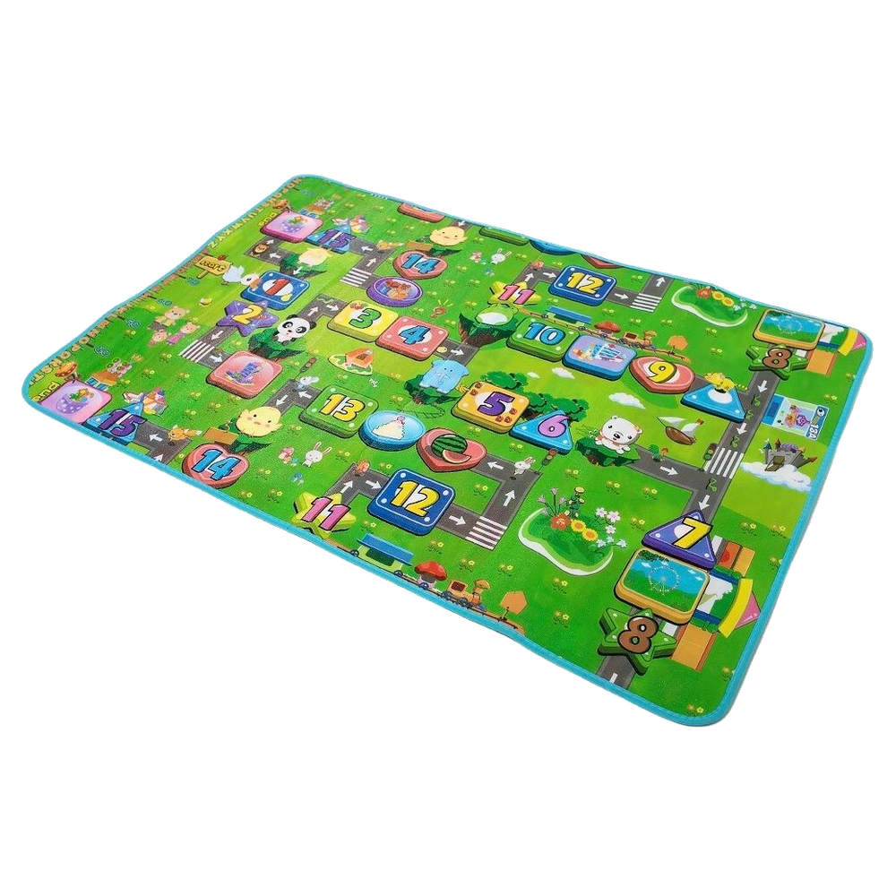 Коврик детский игровой складной 150x180х0.5 см на фольгированной основе, в сумке 2572