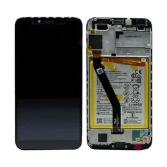 Дисплей для Huawei Y6 2018 / Y6 Prime 2018 в сборе с сенсором рамкой и АКБ в сборе с тачскрином на рамке (Black) 02351WLK OR 100