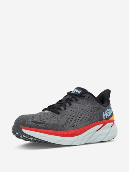 Кроссовки Hoka Clifton 8 Grey/Red
