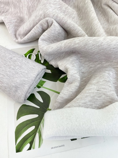 БЕЖЕВЫЙ МЕЛАНЖ - Кашкорсе с лайкрой, пенье (КРВ326)