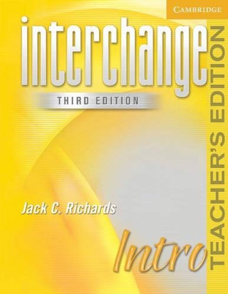 Interchange 3ed Intro Teacher&#39;s Edition