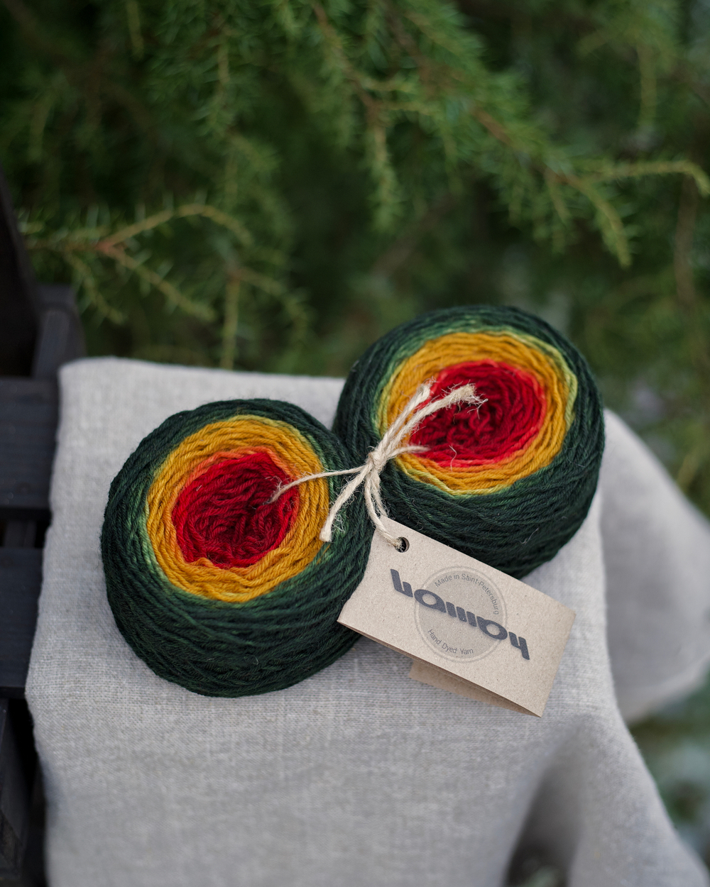 Градиент "Новогодняя ель" 80 г шерсть