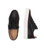 Кожаные кроссовки logoball Giuseppe Zanotti - черный(RM40011)