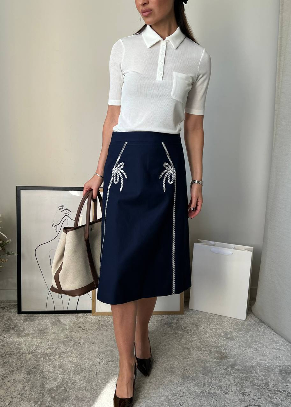 Хлопковая юбка Boutique Moschino, S