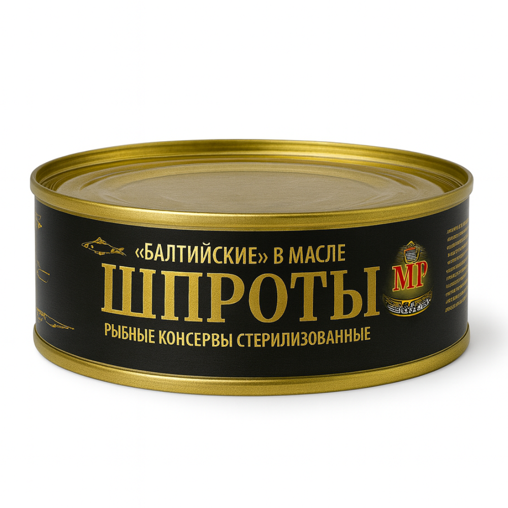 Шпроты Тай Казан Балтийские в масле 150 гр