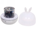 Диско-шар «Fantasy - Зайка» (в комплекте 6 картинок) 13*14 см, 5 реж, батарейки 4хАAА, USB, RGB (220V)