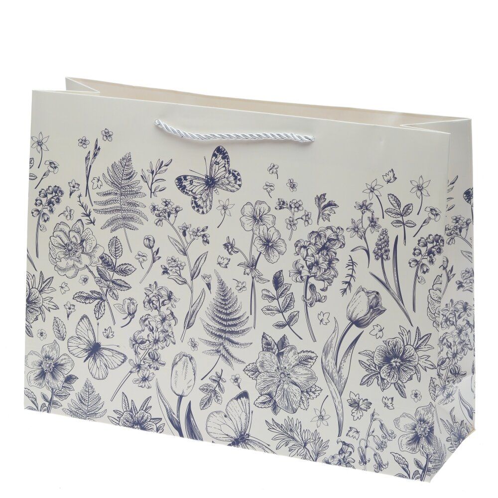 GAEM Пакет подарочный L (бумага 210г/м2, блок 12шт), L40 W12 H30 см, 4в.