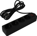 Сетевой фильтр 5bites &lt;SP4B-530&gt; Black &lt;3м&gt;  (  4 розетки )