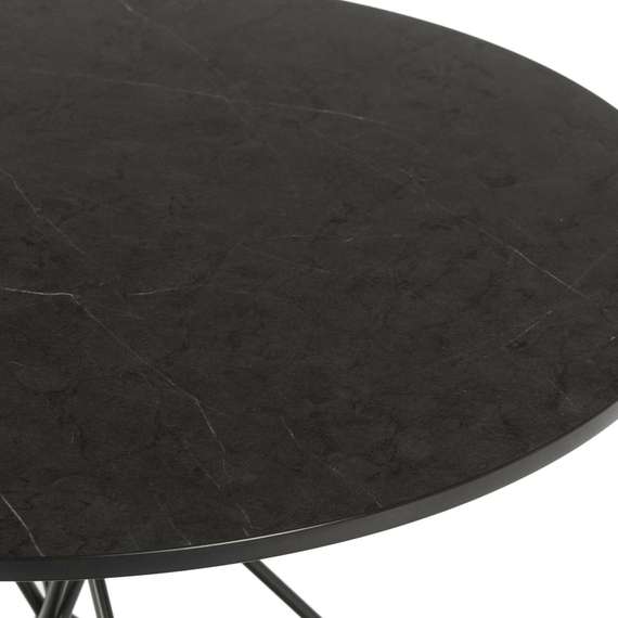 Кофейный стол Bug Ø60х45 см, черный мрамор