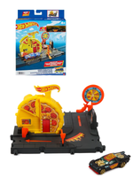 Игровой набор Hot Wheels City «Заправка» HKX44 | Hot Wheels City Speedy Pizza Pick-Up городской трек с пиццерией 1:64 4+