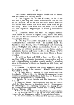 Papyros Ebers. Das älteste buch über heilkunde | H. Joachim