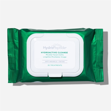 HydroPeptide HydroActive Cleanse Micellar Facial Towelettes очищающие салфетки для демакияжа и восстановления