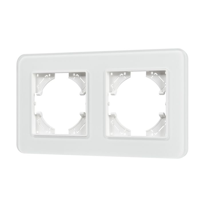 Рамка стеклянная FRM-OMALI-SFGS-2-WH Arlight 049708