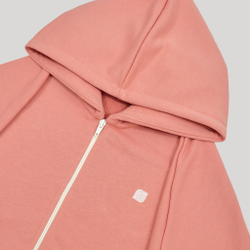 Zip-Up Hoodie LOGO Coral Haze