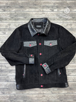 Замшевая куртка Kiton со вставками кожи крокодила