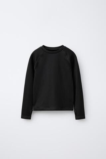 ZARA ТЕРМОФУТБОЛКА С ВОЛОКНОМ THERMOLITE ® FIBER BASE LAYER, ЧЕРНЫЙ