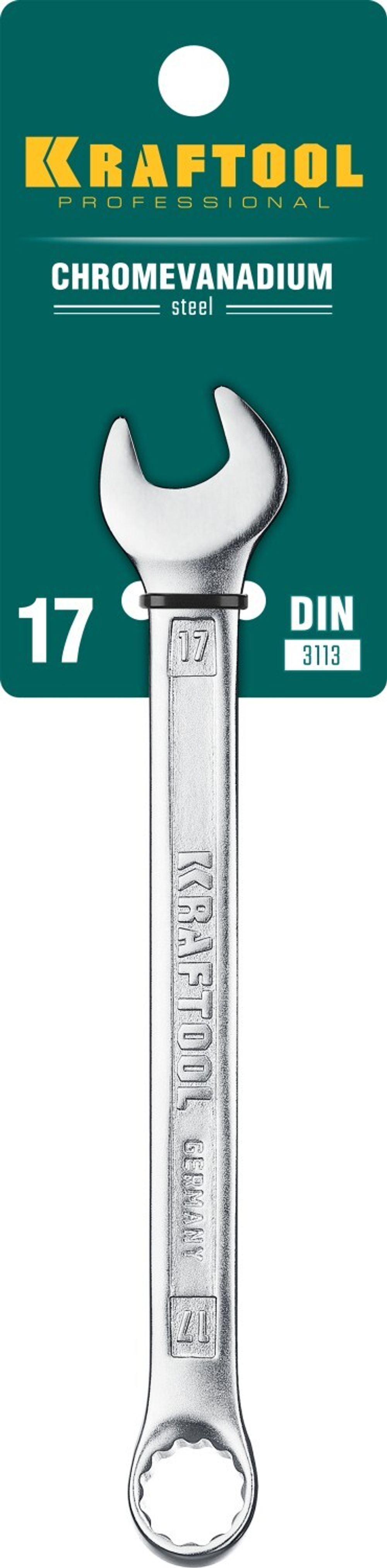 KRAFTOOL 17 мм, комбинированный гаечный ключ (27079-17)