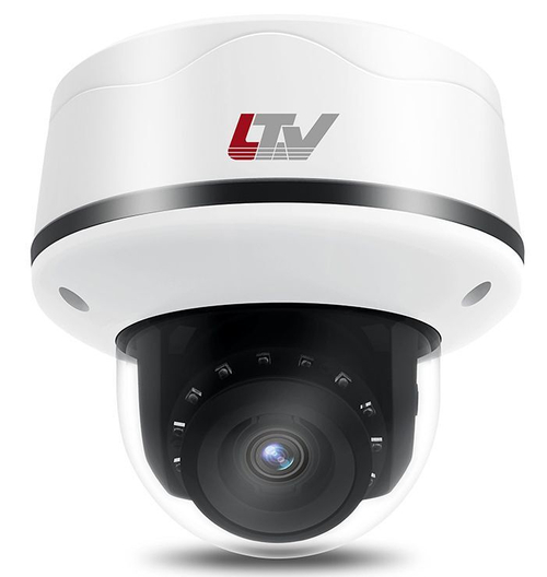 LTV CNT-830 58-IP камера , антивандальная купольная IP-видеокамера 3 Мп, моториз. Poe