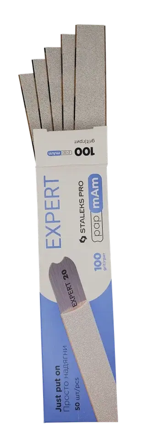 Сменные файлы для пилки прямой EXPERT 22 100 грит STALEKS, 50 шт
