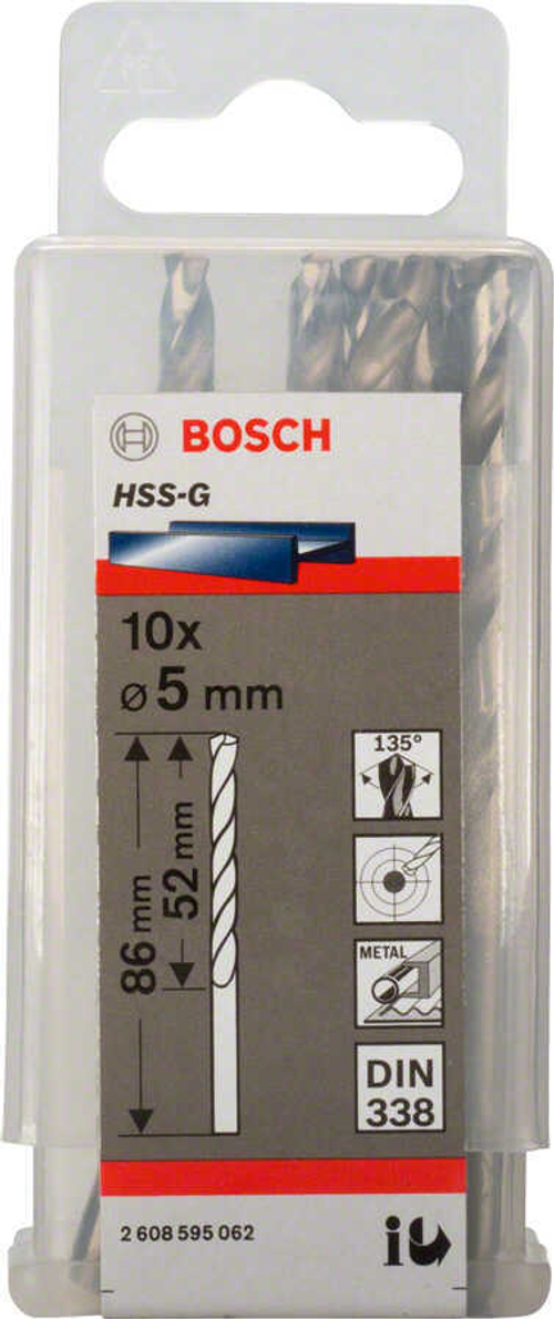 Сверло по металлу HSS-G 5,5 мм BOSCH 2608595064
