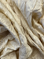 Вискоза с хлопком, нейлоном и эластаном сливочная фактурная