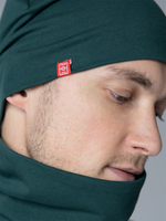 Шапка трикотажная Город Горький темно-зеленая
