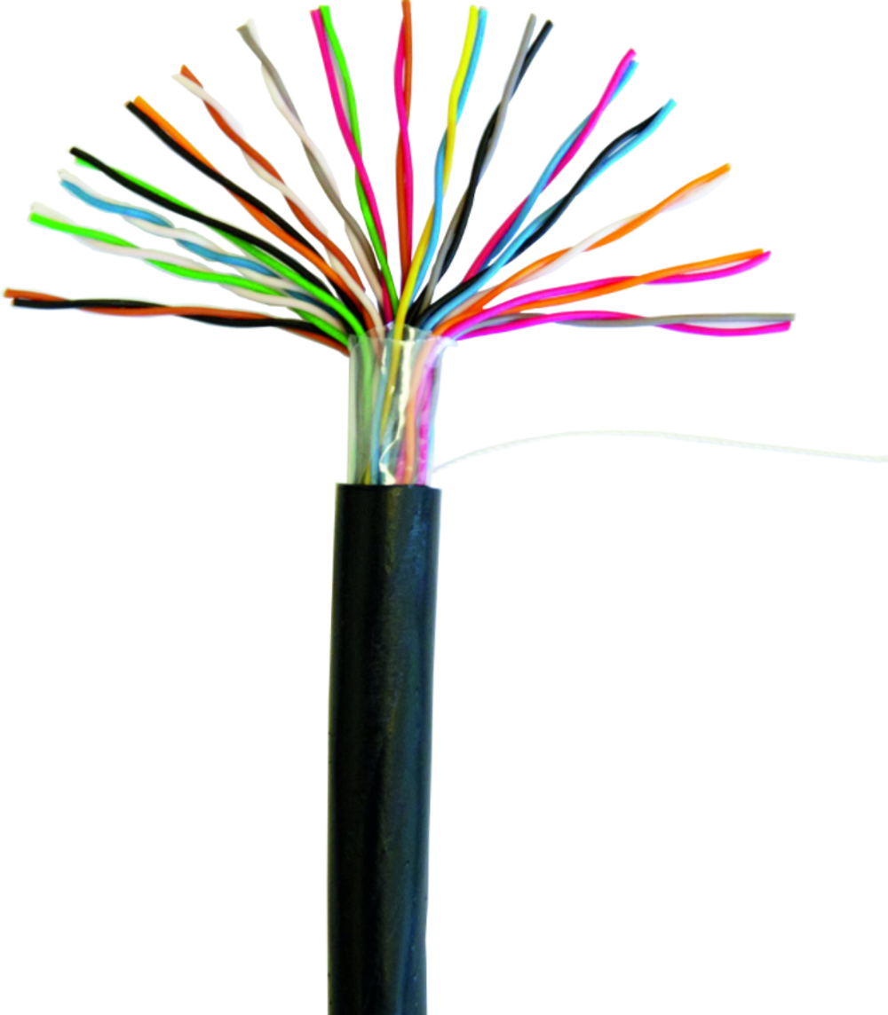 Кабель витая пара U/UTP 5 кат. 16 пар Netlan EC-UU016-5-PE-BK-3