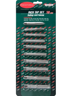 Набор метчиков, 10пр. (дюйм.) RockForce##Rock FORCE RF-C010-2T