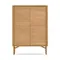 Lenon Буфет с 4 дверцами из дуба и дубового шпона 104,5 x 144 см