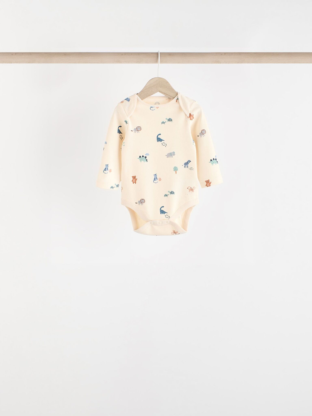 Боди с длинным рукавом для малышей Next N27-278, 5 шт., Молочный, Серый, Синий