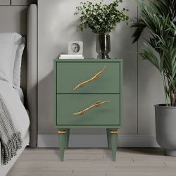 Тумба Арт Колор matte Классик Голд Зеленый нефрит матовый