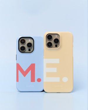 Чехол LETTERS для iPhone | Голубой