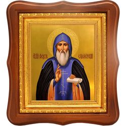 Феодор Ростиславич Черный, Смоленский, Ярославский благоверный князь. Икона на холсте.