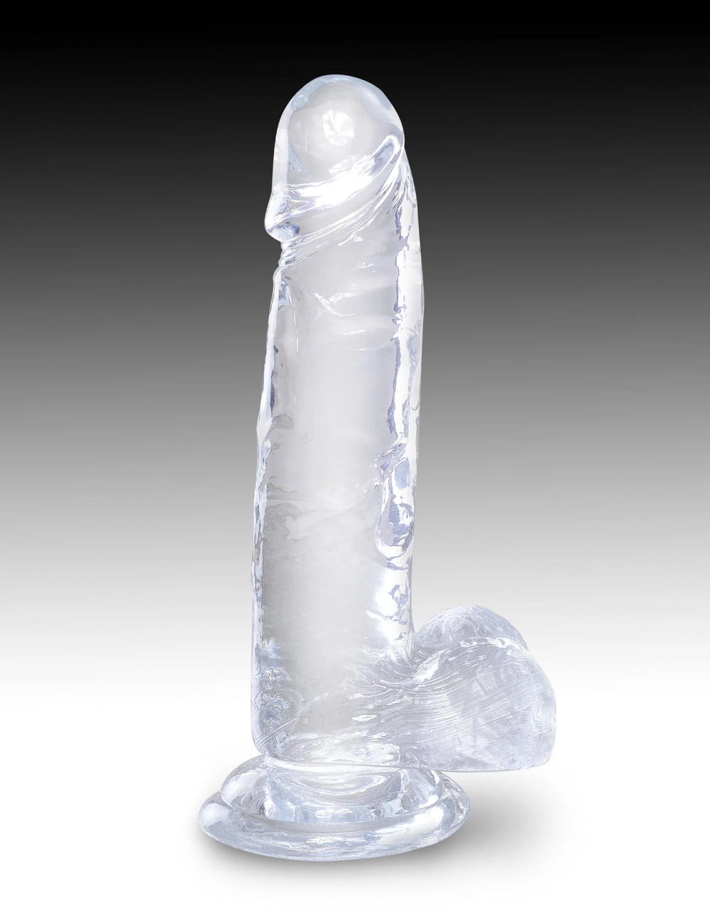 Фаллоимитатор King Cock Clear 7" Cock with Balls Pipedream 575420PD