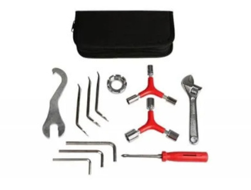 Набор инструментов для велосипеда из 12 предметов в футляре,33415