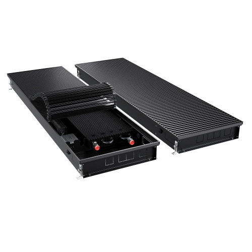 Конвектор внутрипольный Royal Thermo ATRIUM TURBO-90/400/1000-DG-U-BL