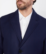 Хлопковое пальто malto HUGO - темно-синий(50501968)